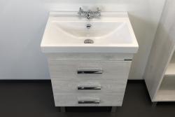 Тумба с раковиной COMFORTY Никосия 60 дуб белый 