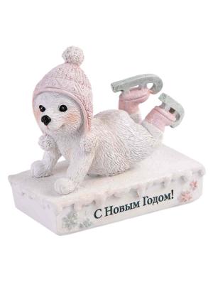 Декоративная фигурка ФЕНИКС ПРЕЗЕНТ Медведь-фигурист 8*4*7,5 см