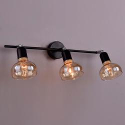 Спот ЛИГА СВЕТА PC21853 BK+CR/3C Черный, хром