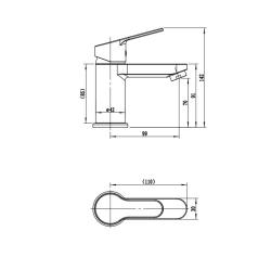Смеситель для умывальника RUSH Sky SK5720-11