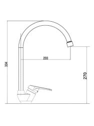 Смеситель для кухни ONE LIFE BY ORANGE OL20-405