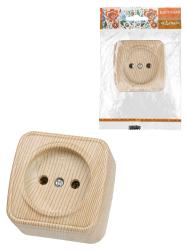 Розетка сетевая НАРОДНАЯ ПРОДУКЦИЯ Дача сосна