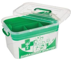 Контейнер для аптечки ПОЛИМЕРБЫТ Домашний Доктор 6,5 л С80903