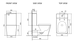 Унитаз-компакт PRATO Impress СО-6003А