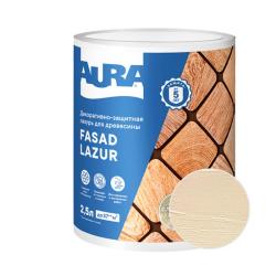 Лазурь декоративно-защитная AURA Fasad Lazur Слоновая кость 2,5 л
