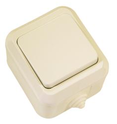 Выключатель MAKEL 1 клавиша кремовый 18200