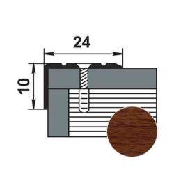Профиль угловой ЛУКА ПУ 01 Орех 088 0,9 м