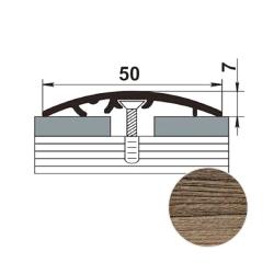 Профиль разноуровневый ЛУКА ЛР-06 ламинированный Дуб венге 4095 1,35 м