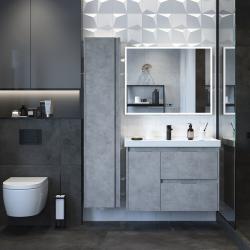 Тумба с раковиной BRIZ Чикаго 90 грей