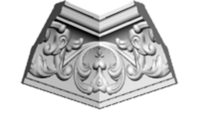 Угол внутренний ППС GLANZEPOL 60*36 мм GP-34