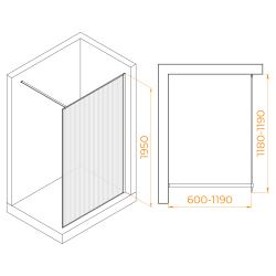 Душевое ограждение RGW WA-08B 120 см