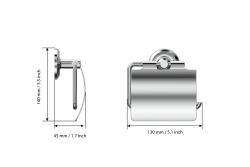 Держатель туалетной бумаги FORA Drop с крышкой 