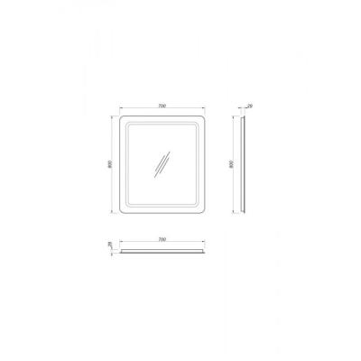 Зеркало КАКСА А Кристалл Lux 70*80 см