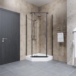 Душевое ограждение TRITON Дека-Блэк 90*90 см