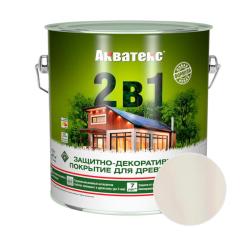 Декоративный антисептик АКВАТЕКС Белый 2,7 л