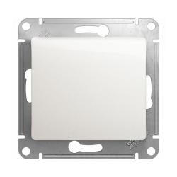 Механизм переключателя SYSTEME ELECTRIC Glossa 1 клавиша перекрестный белый