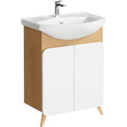 Тумба с раковиной AQWELLA Basic 65 