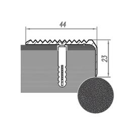 Профиль угловой НОВОСЕЛ У 7.16 Серебро 1 м