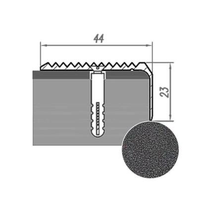 Профиль угловой НОВОСЕЛ У 7.16 Серебро 1 м