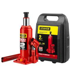 Домкрат гидравлический STAYER Red force бутылочный 2 т 43160-2-K_z01