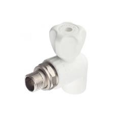 Кран шаровой ПП ВЕКПЛАСТ полипропилен угловой 25 мм 3/4"