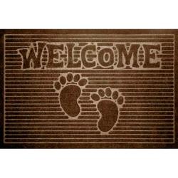 Коврик придверный KOVROFF Велком коричневый 450х750 мм