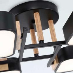 Люстра AMBRELLA Comfort FL4887/6 BK/WD Черный