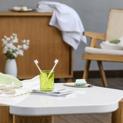 Стакан для зубной пасты MOROSHKA Bright Colors зеленый