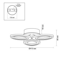 Светильник ODEON Lulu 4573/60CL Белый