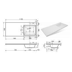 Тумба с раковиной RUVANN Lovana 110 R