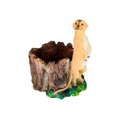 Кашпо Пень с сусликом