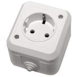 Розетка сетевая MAKEL с заземлением белый 18308