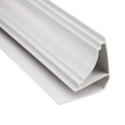 Плинтус потолочный ПВХ Белый глянцевый 3000 мм