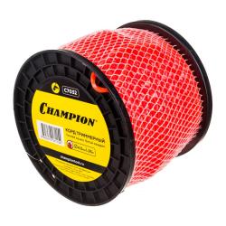 Леска для триммера CHAMPION Twisted square витой квадрат 4 мм 95 м