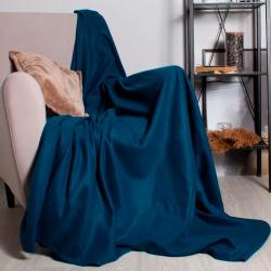 Плед CASA CONFORTE London basic Однотонный Синий 150*200 см