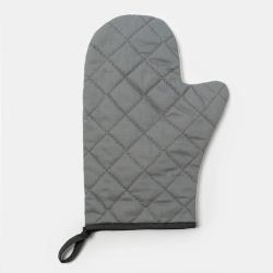 Варежка-прихватка ЭТЕЛЬ Новогодний лес белый, серый