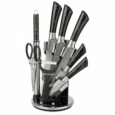 Набор ножей 9пр. на подставке /R-05/RASHEL/