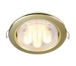 Светильник встраиваемый ECOLA золото FG53H4ECB
