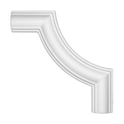 Угловой элемент DECOMASTER 145*145*12 мм DP-8032B