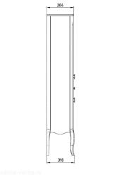 Пенал ASB WOOD LINE Модерн 40 L 41,8*160 см