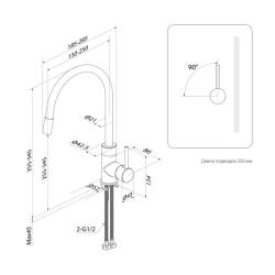 Смеситель для кухни IDDIS Kitchen 360 K36BLJ0i05