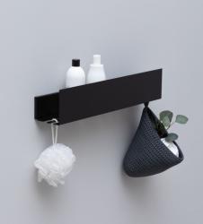 Полка для ванной AQUANET Магнум крючки