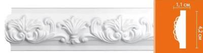 Молдинг DECOMASTER 42*11*2400 мм 98302 