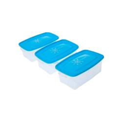 Набор контейнеров Морозко 3шт, 1л, /Полимербыт/