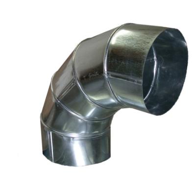 Отвод 90º оцинкованный 110 мм
