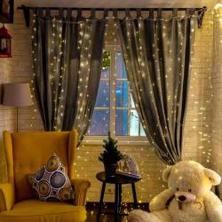 Гирлянда Занавес NEON-NIGHT 8 режимов белый холодный 3*2 м 315-875