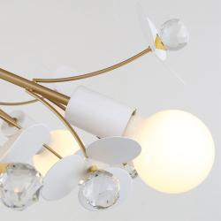 Люстра FAVOURITE Lassie 4081-7P Белый, золото