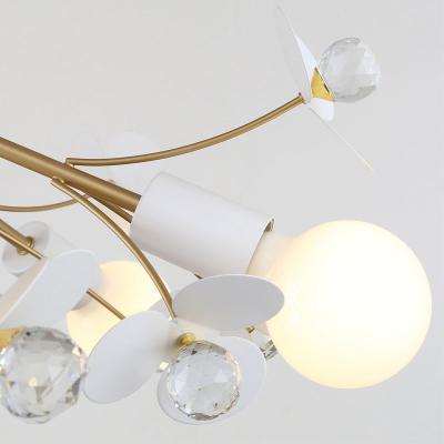 Люстра FAVOURITE Lassie 4081-7P Белый, золото