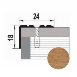 Профиль угловой ЛУКА ПУ 03 Бук натуральный 083 н 0,9 м