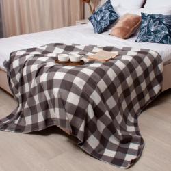 Плед CASA CONFORTE London Клетка Серый 170*200 см